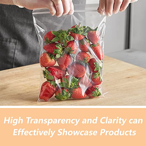 WEPOLY - 12" x 15"(500 Count) Zip Plastic Poly Bags - 2 Mil Clear Reclosable Zipper Bags for Prints, Photos, Documents, Clothing, T-Shirt, Storage - Image 5