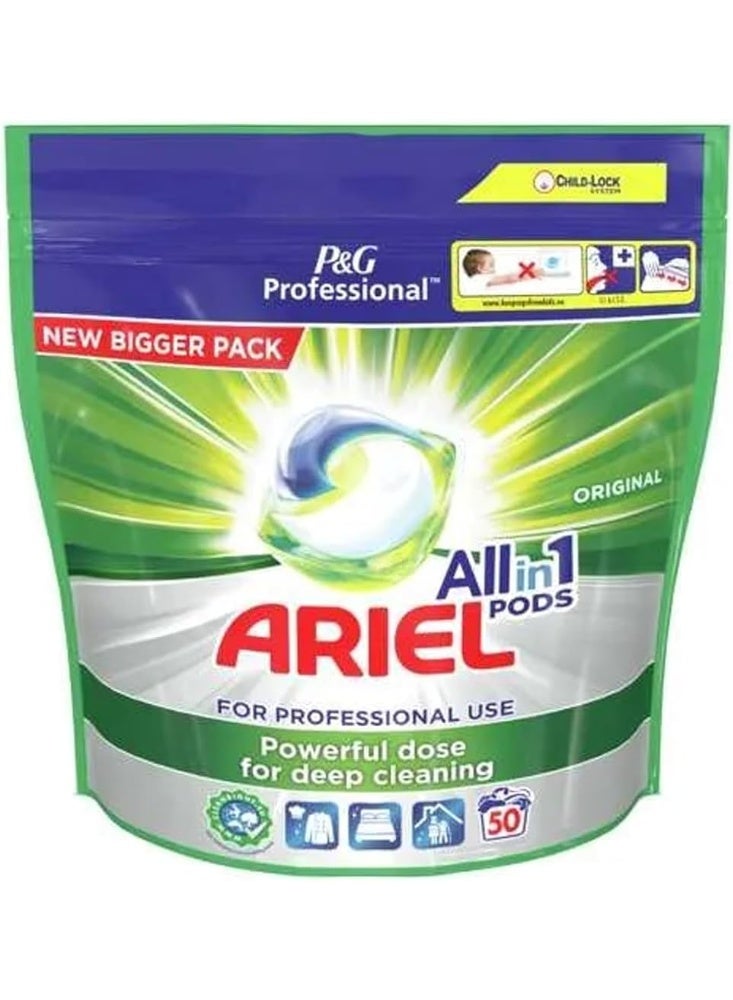 Ariel All-in-1 PODS P&G Professional Washing Liquid Capsules Original - 50 Washes