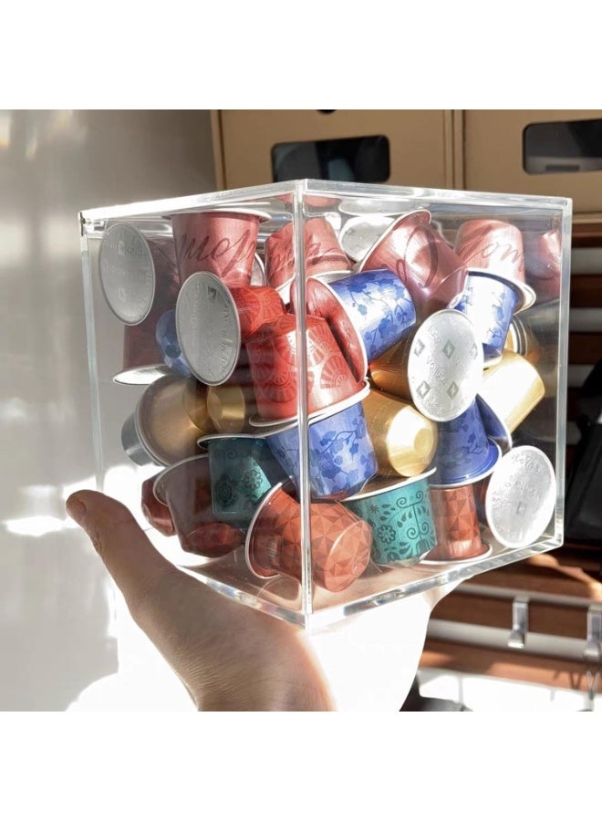 نسبرسو مجموعة متنوعة من كبسولات قهوة نسبرسو (20 كبسولة) في حامل صندوق أكريليك - Image 1