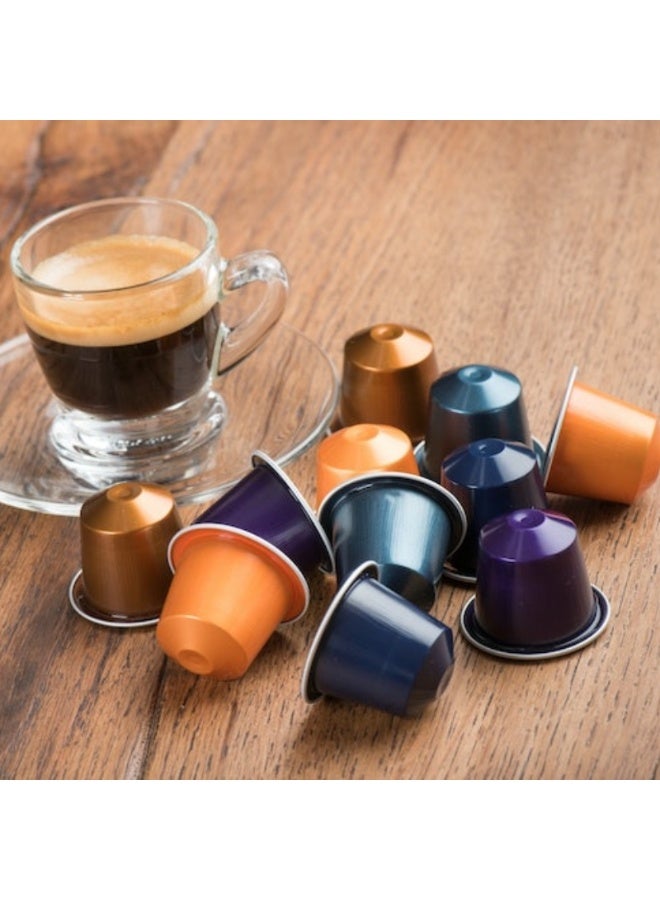 نسبرسو مجموعة متنوعة من كبسولات قهوة نسبرسو (20 كبسولة) في حامل صندوق أكريليك - Image 3