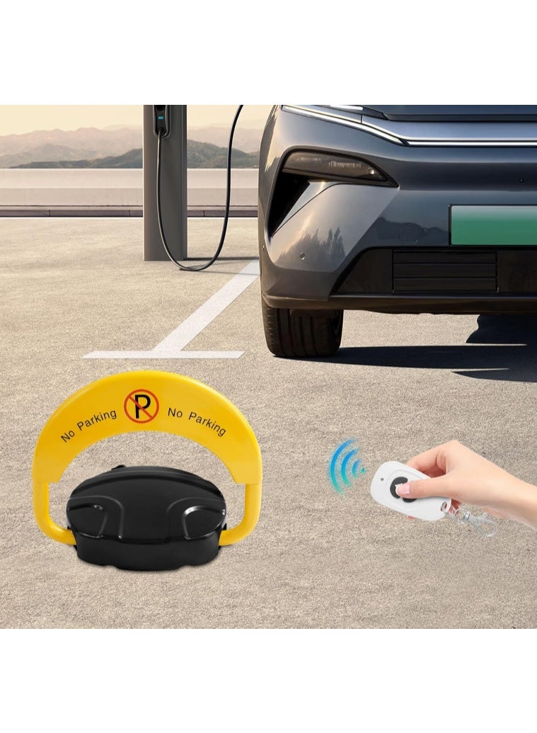 ميدنست قفل موقف سيارة ذكي مع ريموت كنترول | إنذار ضد الاصطدام | حاجز قوي 6 كجم | تصميم قفل مزدوج - Image 3