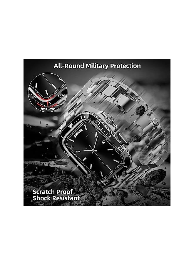 Dado Integrated Case and Stainless Steel Watch Band Compatible with Apple watch 8 | 7 45 mm - Image 4