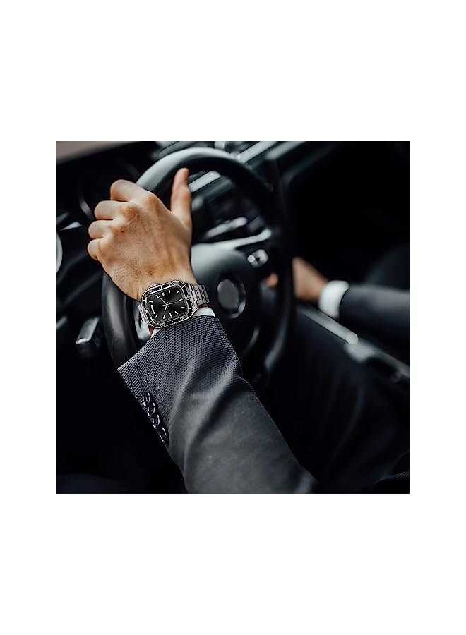 Dado Integrated Case and Stainless Steel Watch Band Compatible with Apple watch 8 | 7 45 mm - Image 5