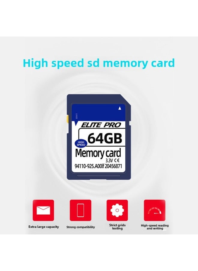 Generic - Direct SD Card Camera Memory Card SD Card 32g128G Monitoring U3 High-speed Video Card 64G Memory Card-Capacity:512GB - Image 1