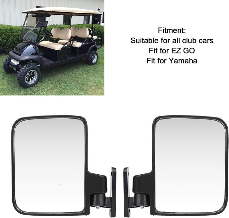 Tbest Club Car Side Mirror Convex Car Rear View Mirror Universal Cart Rear View Mirror Simple Illation Car Accessories Replacement for - Image 3