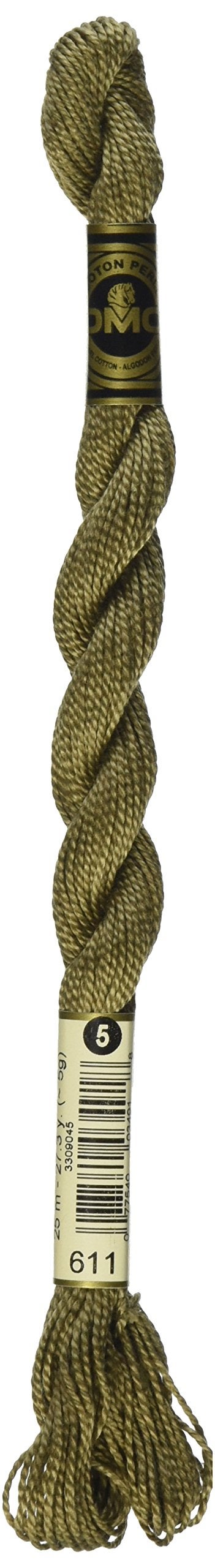 DMC 115 5611 Pearl Cotton Thread Drab Brown Size 5