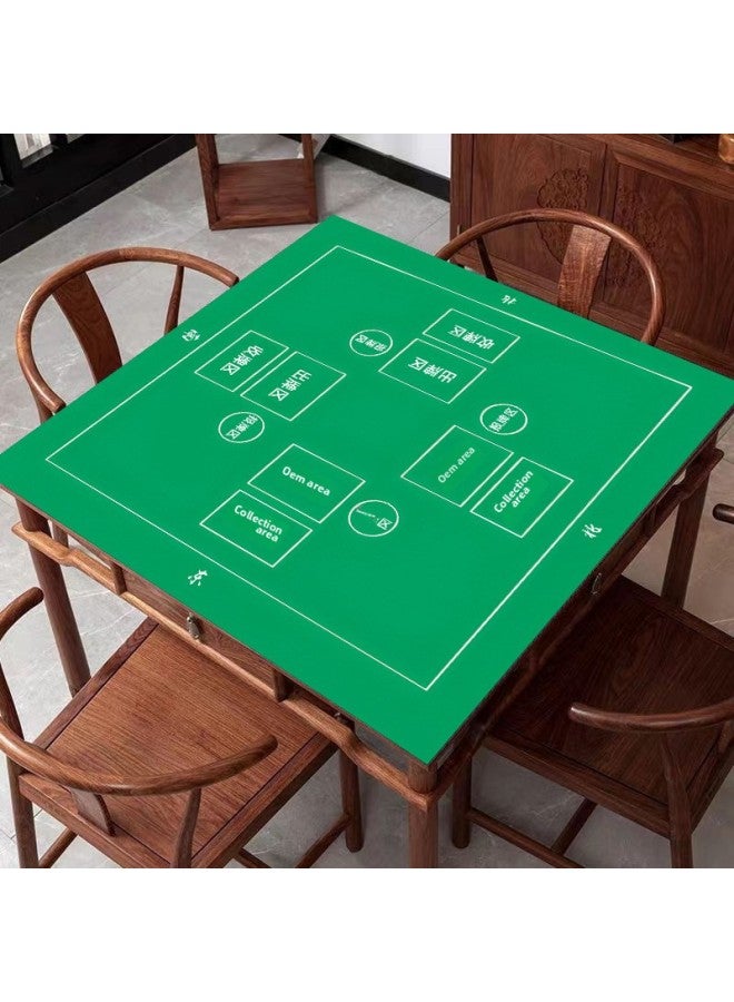 Square Round Texas Hold'em Tablecloth Special Table Mat For Chess And Card Room Playing-Color:Crystal Velvet 60*60cm-Pattern:FH-1016  - Image 1