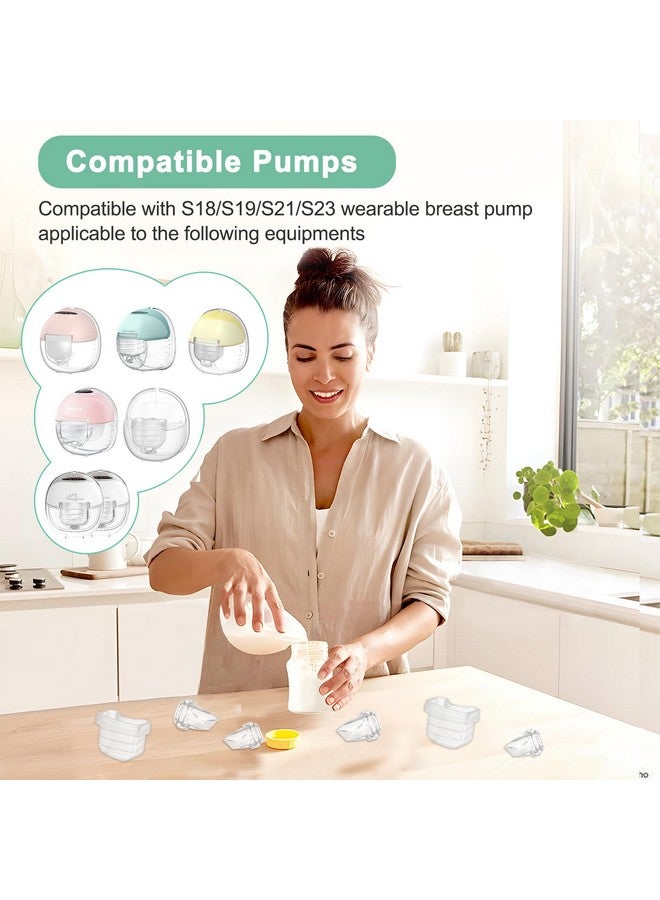 PDFans Duckbill Valve Silicone Diaphragm 6pcs Suitable for MomMed/TSRETE S21/S18/S19 Wearable Breast Pump Replacement Parts Accessories - Image 3