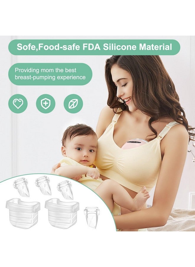 PDFans Duckbill Valve Silicone Diaphragm 6pcs Suitable for MomMed/TSRETE S21/S18/S19 Wearable Breast Pump Replacement Parts Accessories - Image 1