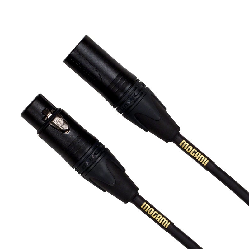 Mogami Gold Studio 100 XLR to XLR Quad Conductor Patch Cable 100 feet with Gold Contacts XLRMXLRF Connectors Pro Audio NoiseFree