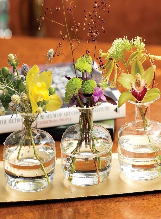 Zodax Farmhouse Chic Dainty Bud Flower Vase Home Decor Set of 3 - Image 2