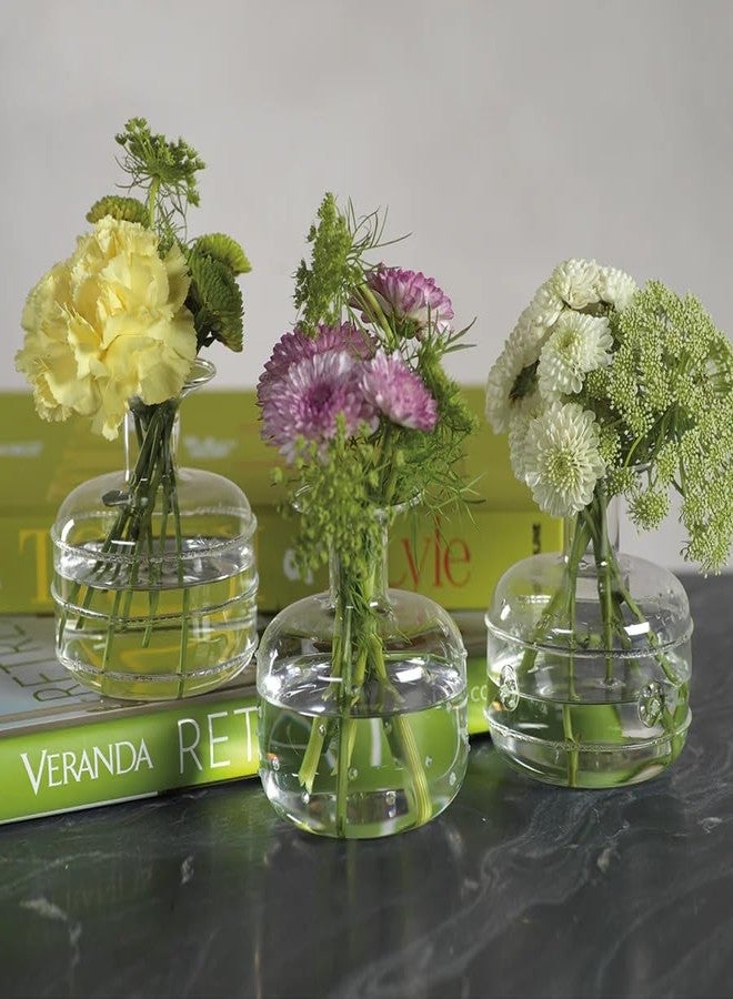 Zodax Farmhouse Chic Dainty Bud Flower Vase Home Decor Set of 3 - Image 4