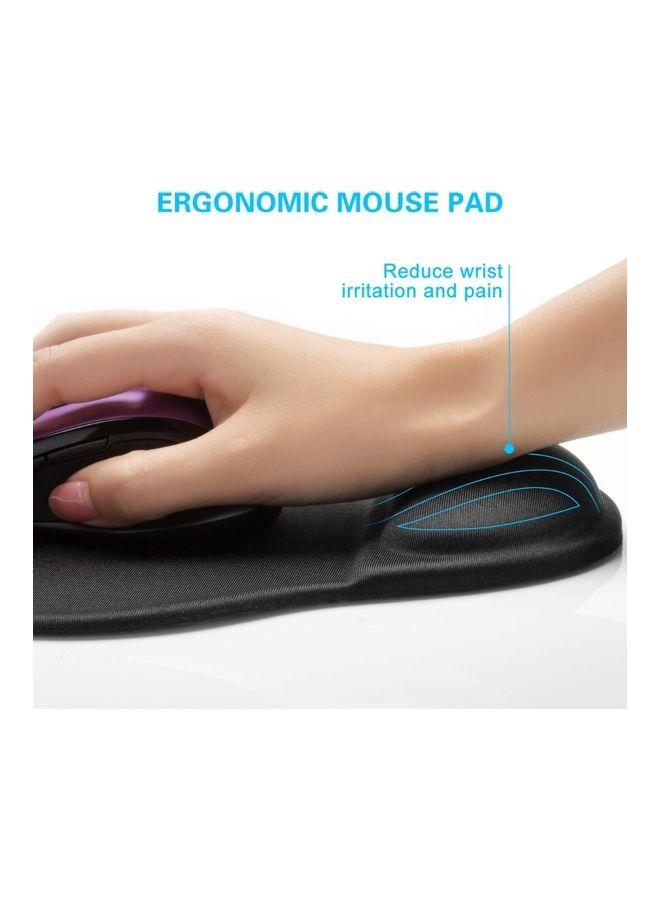 TONOS Ergonomic Mouse Pad 3 Pack with Wrist Rest Support, Round Gaming Mousepad with Smooth Surface & Non-Slip Rubber Base for Computer, Laptop, Office, Comfortable Memory Foam for Wrist Cushion - Image 5