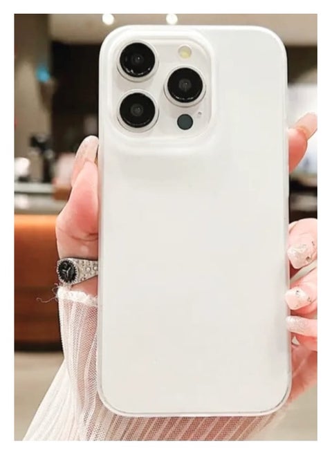 I Phone 16 PRO Mobile Cover Translucent Color and Screen Protector Clear 2 IN 1.