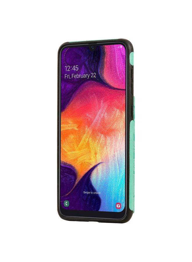 اس-توب جراب لهاتف Samsung Galaxy A50، جراب واقٍ مقاوم للصدمات بنقشة زهور مع حامل وفتحات للبطاقات وإطار للصور - Image 3