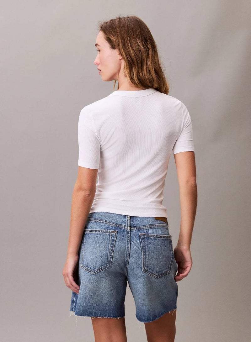 Calvin Klein Jeans CK Logo Modal Stretch Classic Tee - Image 3