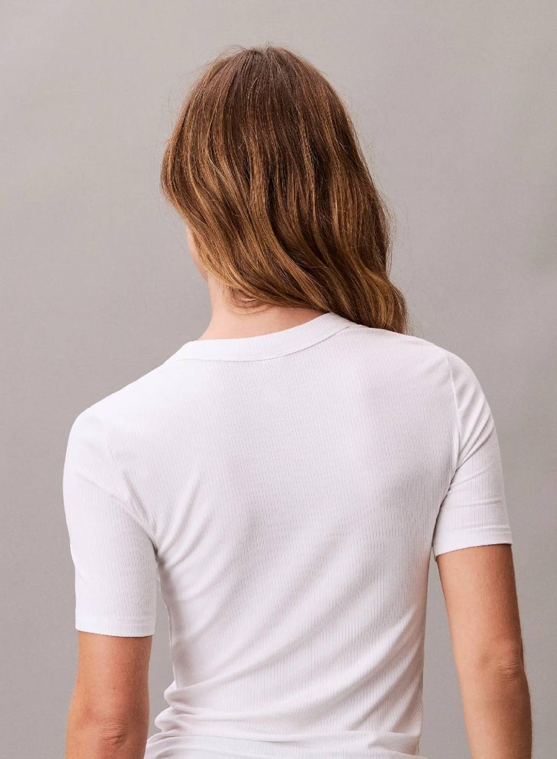 Calvin Klein Jeans CK Logo Modal Stretch Classic Tee - Image 5
