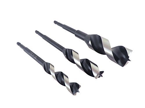 WoodOwl Wood Owl 00707 3 Piece Set OverDrive Fast Boring Ultra Smooth Auger Brad Point Boring Bits Containing the Following Sizes 5/8”, 3/4” and 1” - Image 4