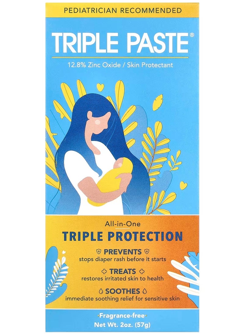 Triple Paste Triple Paste, Zinc Oxide, Fragrance-Free, 2 oz (57 g)  - Image 1