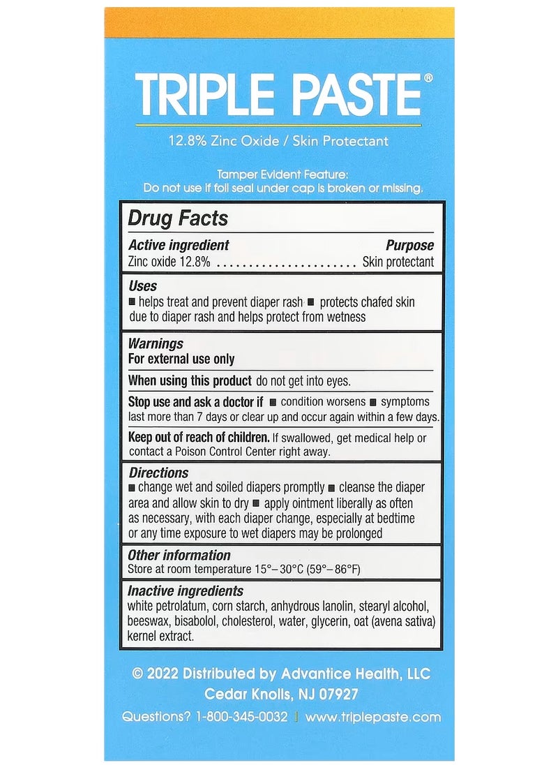 Triple Paste Triple Paste, Zinc Oxide, Fragrance-Free, 2 oz (57 g)  - Image 2