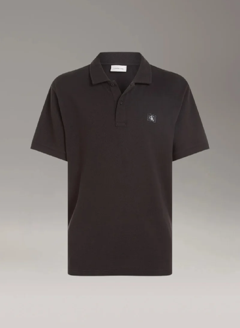 Calvin Klein Jeans Monogram Label Polo Shirt