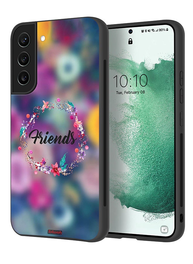 Tolwak Samsung Galaxy S22 5G Protective Case Cover Friends In Flowers Ring Art - Image 1