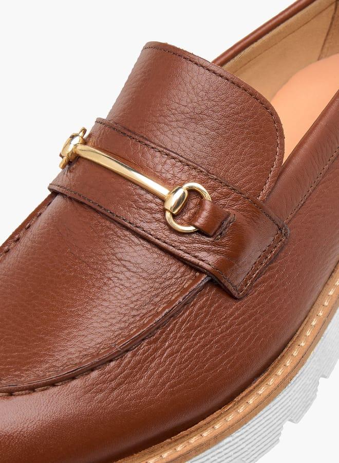 Celeste Women's Metal Accent Slip-On Loafers - Image 4