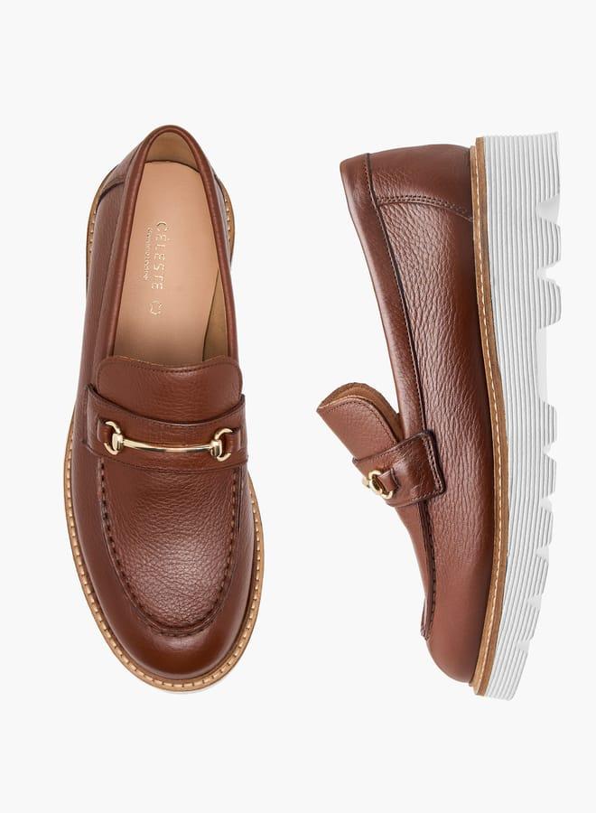 Celeste Women's Metal Accent Slip-On Loafers - Image 3