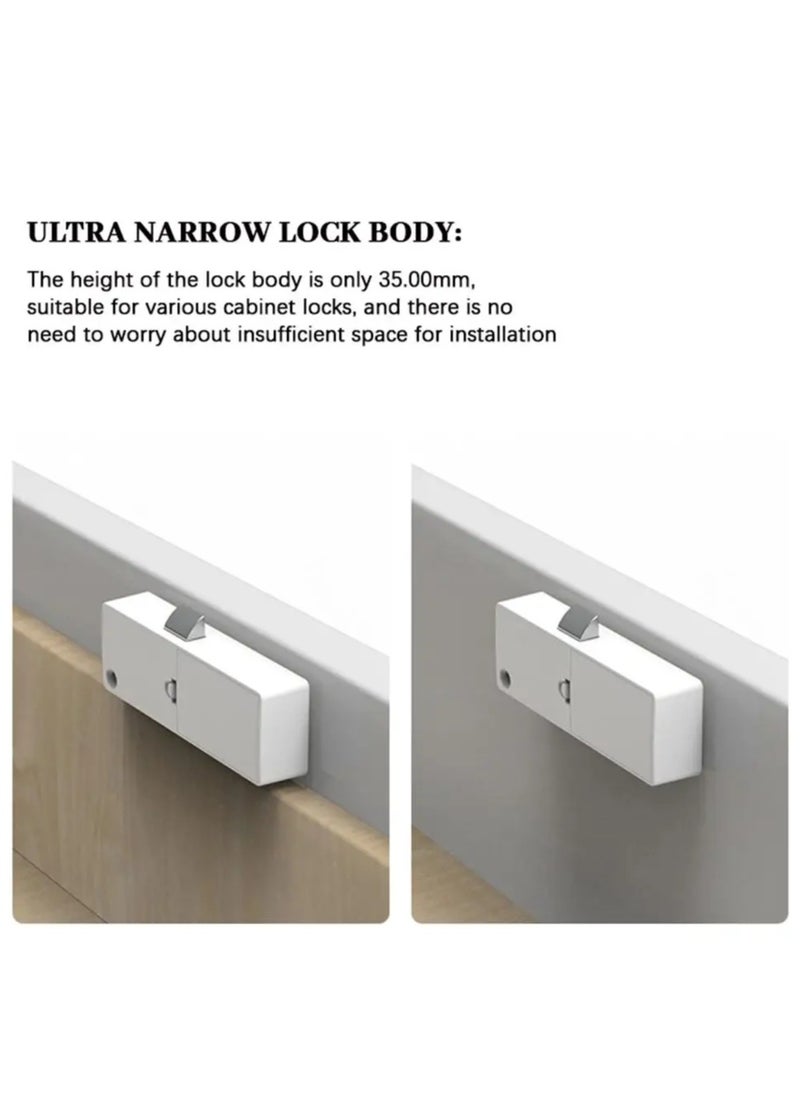 AROAQ Smart Fingerprint Drawer Lock Quick Unlock for Office/Home Wooden Cabinet Drawer Storage 0.8s  - Image 5