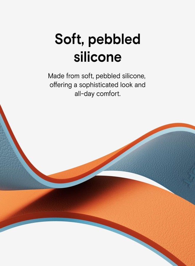 MOFT Snap Duo Watch Bands Compatible with Apple Watch,Quick Magnetic Wear,Duo-Color&Soft Silicone,iWatch Bands for Ultra 3/2/1,Series 11/10/9/8/7/SE/6/5/4/3/2/1,42/44/45/46/49mm,Wake OrangexSwell Blue - Image 5