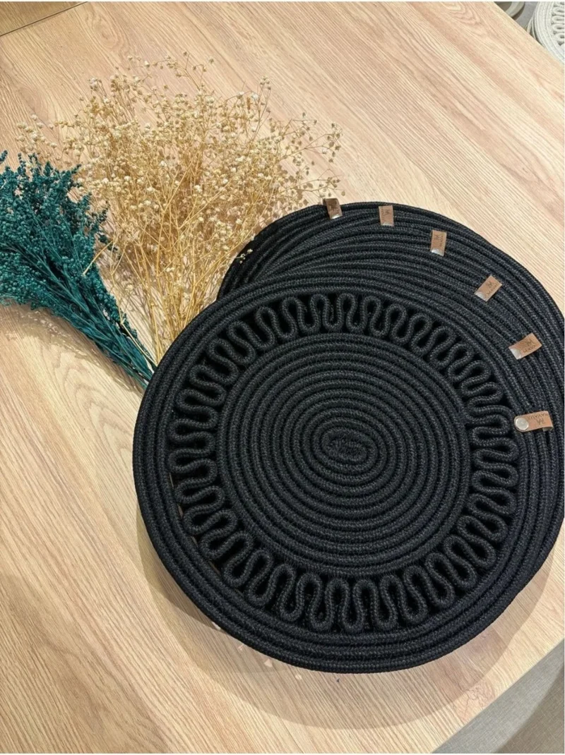 بدز ديري BDZ Leather American Service Set Jute Black 6 Pieces
