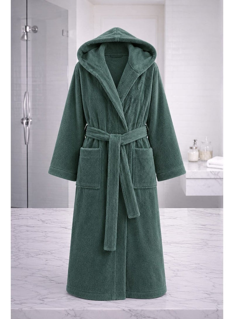 TM HOME Luxury Hotel Bath Robe Hoddies   + Towel 100*50 + Slipper with Luxury Box – 100% Egyptian Cotton – Elegant Color – Ultra-Soft, Highly Absorbent & Premium Quality for Home, Spa & Hotels - Image 2