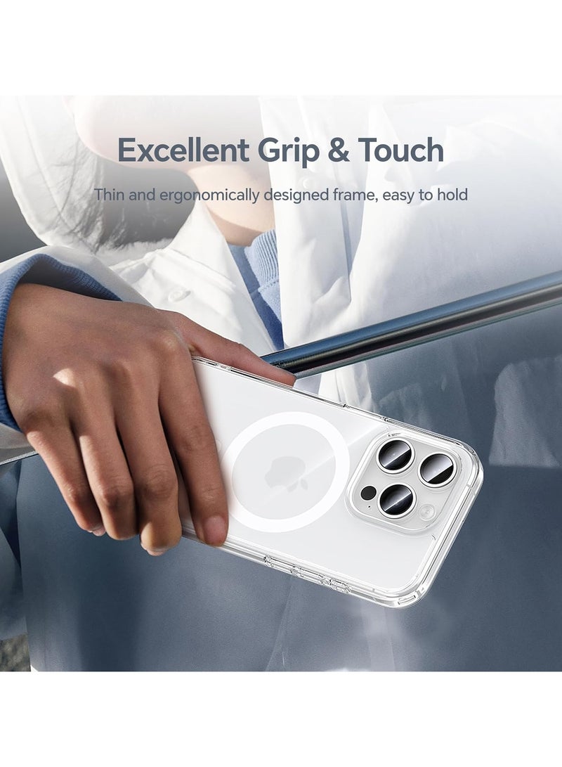 iPhone 15 pro max [N] 52 strong magnetic case with Magsafe case Transparent iPhone 15 pro max case anti-yellow and scratch resistant Ultra-thin iphone15 pro max 6.7 inch magnetic case transparent - Image 5