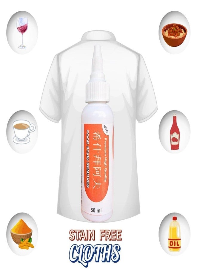 ABTER Food Stain Remover 50ML - Fast-Acting Fabric Cleaner for Removing Tea, Coffee, Juice, Sauce, Makeup & Ink Stains from Clothes and Upholstery - Image 3
