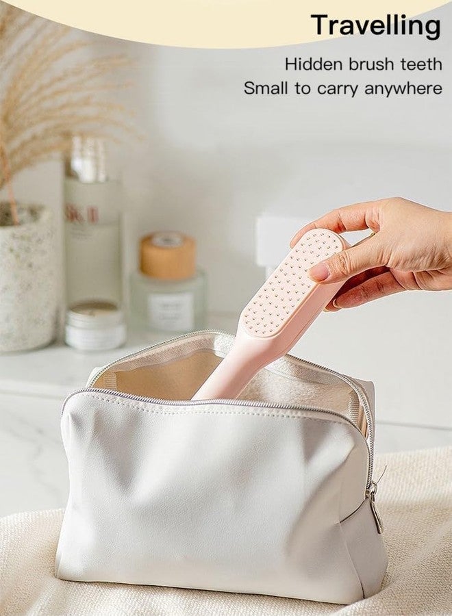 Waexlla Self Cleaning Hair Brush Hairbrushes for Women 1Pcs Easy Clean Hair Brush, Massage Comb with Retractable Bristles One-pull Clean Anti Static Hair Styling Tools for All Hair Types - Image 4