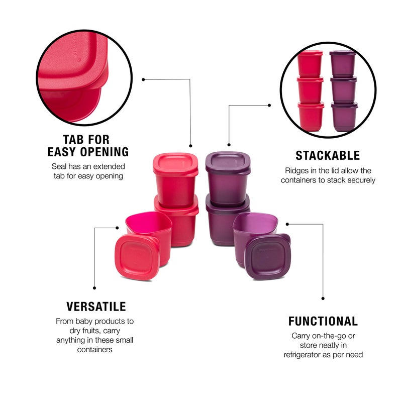 Tupperware Cubix Xtramini 110ml 4pc - Image 5