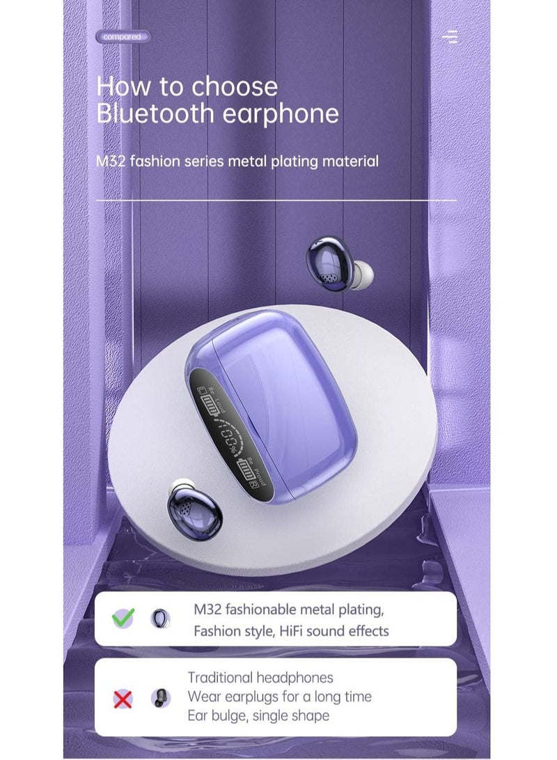 NIBEMINENT Bluetooth Earphones 5.1 Wireless Bluetooth Ear Buds HIFI Surround Sound Free Switching Between Single and Double Ears Sport Earbuds Level 7 Waterproof Best Noise Cancelling Earbuds  - Image 3