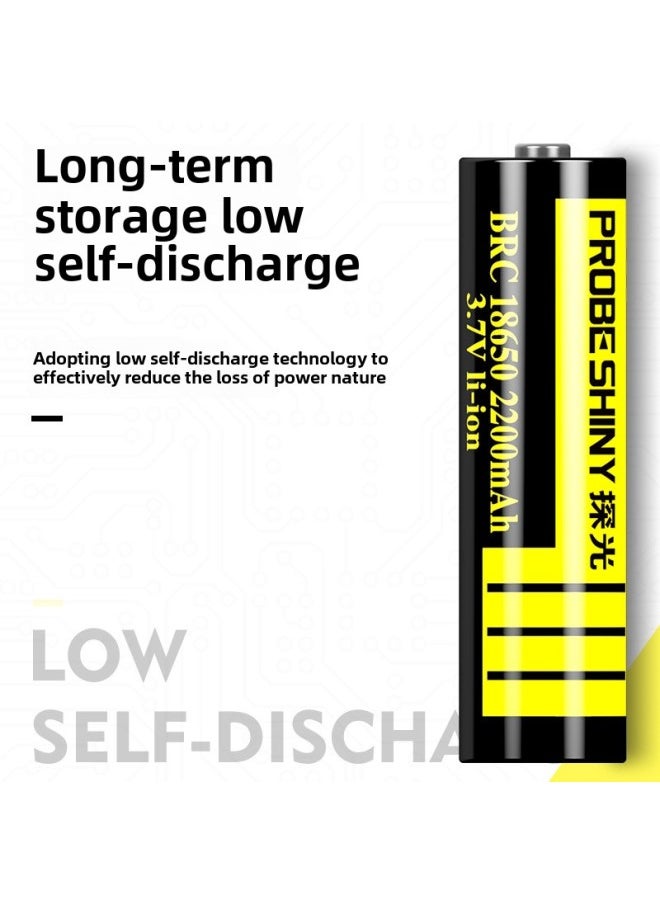 Generic - Light Detection 18650/26650 Lithium Battery High Capacity 1200/2200/3000mhA Rechargeable Flashlight Battery-Color:26650 Color 3000 MA - Image 1