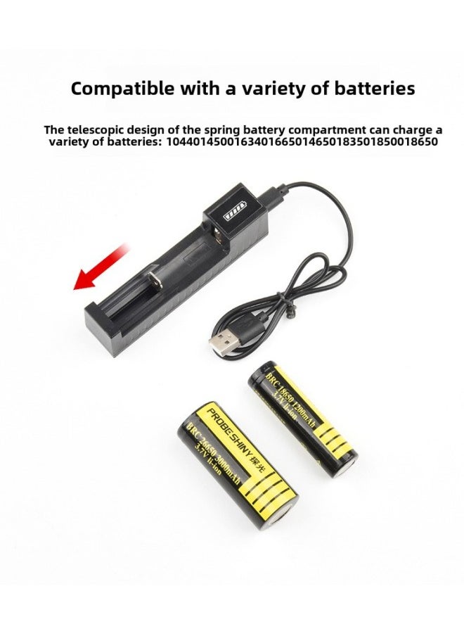Generic - Light Detection 18650/26650 Lithium Battery High Capacity 1200/2200/3000mhA Rechargeable Flashlight Battery-Color:26650 Color 3000 MA - Image 1