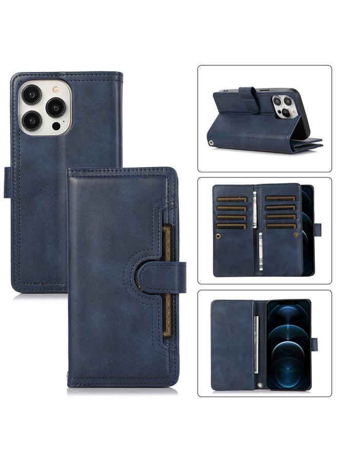 Zaboon Case For iPhone 12 Pro Max Wristband Card Slot Leather Phone Case - Image 1