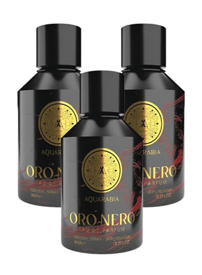 AquArabia 3 Pieces Oro Nero Perfume For Women 100ml EDP - Image 1