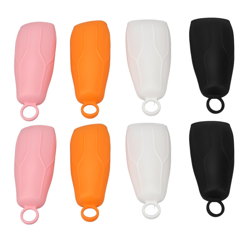 8pcs Elastic Toiletry Sleeve Protective Silicone Ring Hook Leakproof Toiletry Cover for Travel Outdoor - Image 1