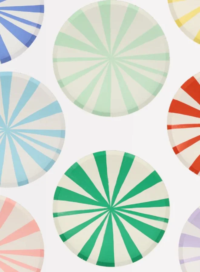 Meri Meri Mixed Stripe Dinner Plates
