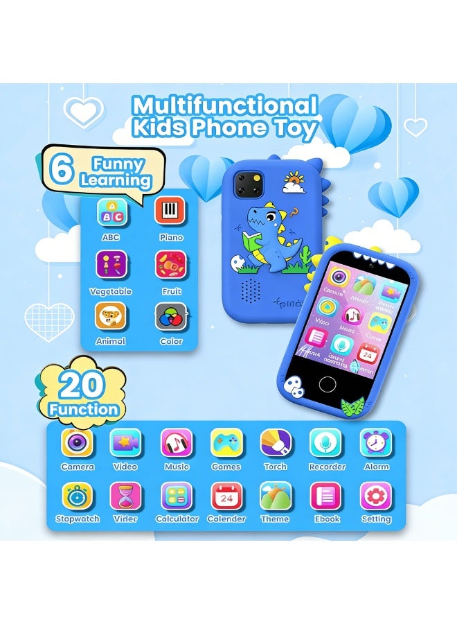 Closeli 2026 New Kids Multifunction Smart Phone, Kids Toy Phone, Educational Learning Toy, 2.8" Touchscreen, 1080P Dual Camera, 18 Educational Games, Music Player, Video Recording, with Protective Case, Gifts for Boys & Girls, Birthday Gift(32GB) - Image 2