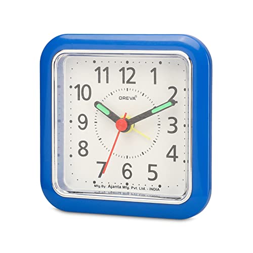 OREVA Bip Alarm Table Clock (M.Blue Color 8.9 cm x 3.7 cm x 8.9 cm, AA3177) - Image 5