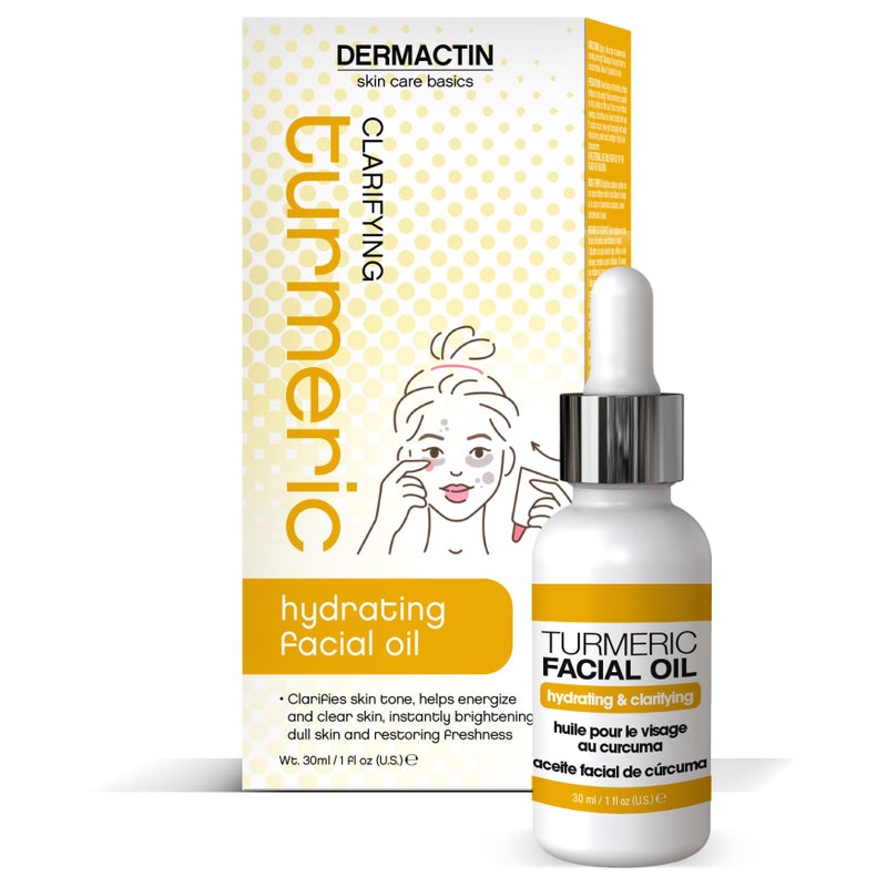 Dermactin-TS Turmeric Hydrating and Clarifying Facial Oil - Tumeric Face Oil 1 Ounce - Image 1
