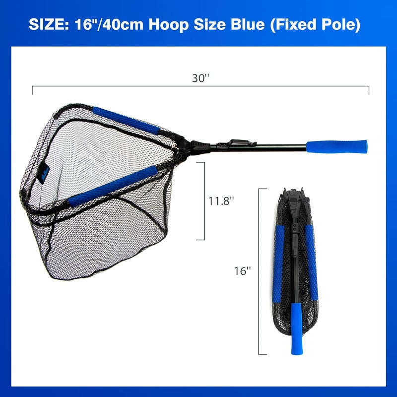 MoiShow Floating Fishing Landing Net - Foldable for Freshwater or Saltwater - Folding and Fly Fishing - Image 5