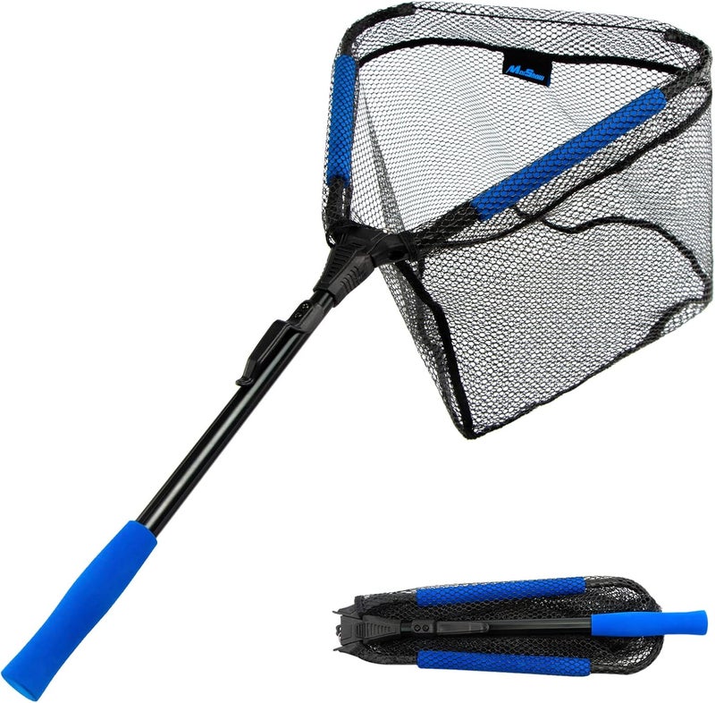 MoiShow Floating Fishing Landing Net - Foldable for Freshwater or Saltwater - Folding and Fly Fishing - Image 1