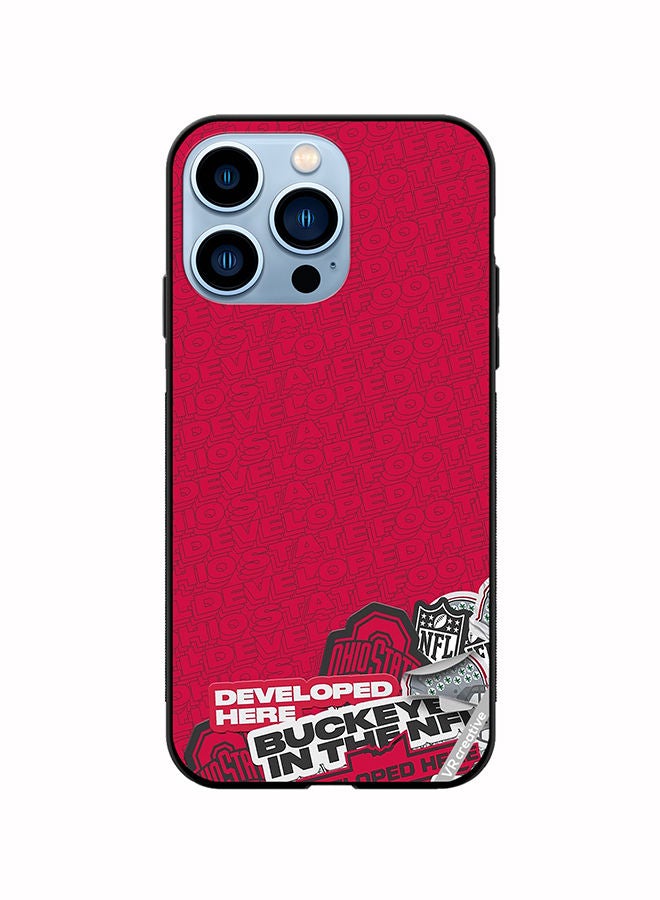 VR CREATIVE Protective Case Cover For Apple iPhone 14 Pro Multiple Logo Sticker Design Multicolour - Image 1