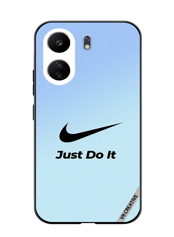 VR CREATIVE Protective Case Cover For Xiaomi Redmi 13C Nike Logo Blue Design Multicolour - Image 1